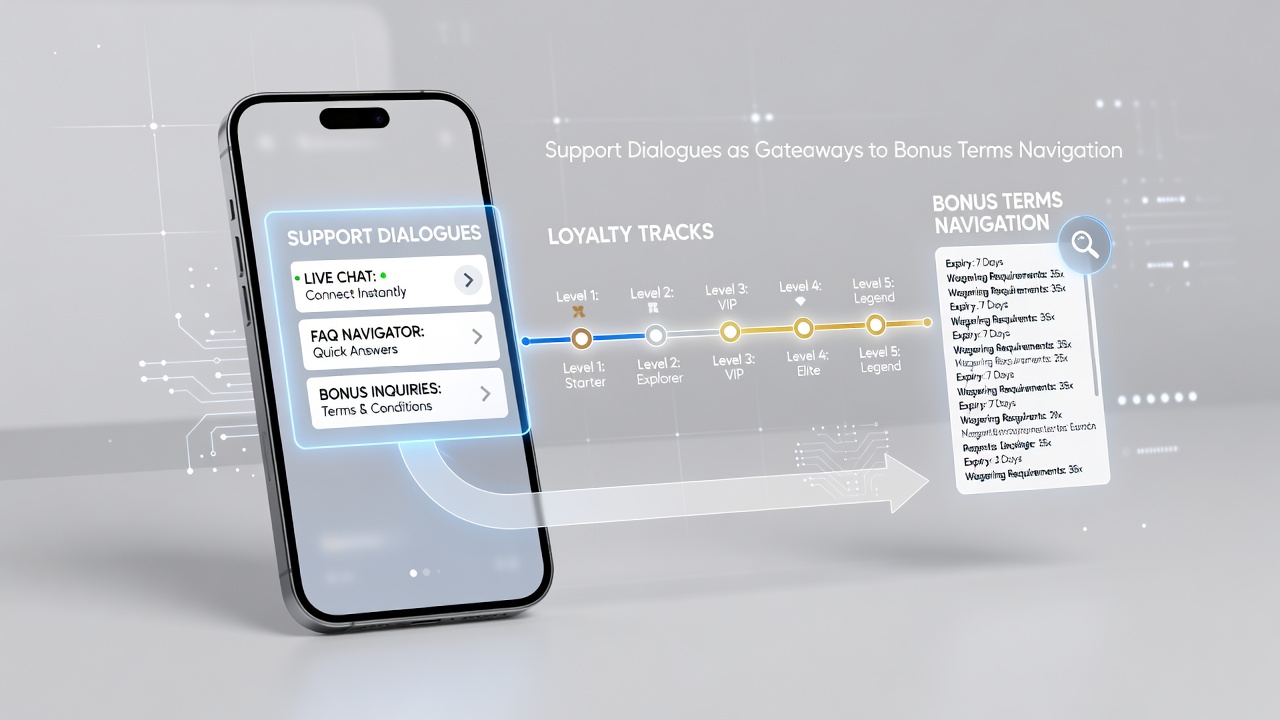 Close-up of mobile screen displaying loyalty tier progression and highlighted chat transcript explaining bonus wagering requirements