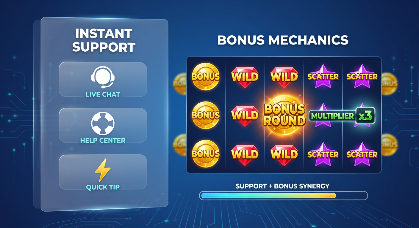 Dynamic graphic of a smartphone displaying slot bonus explosion synced with chat bubble offering eligibility confirmation